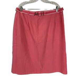 Sag Harbor Women's Solid Pink Skirt
